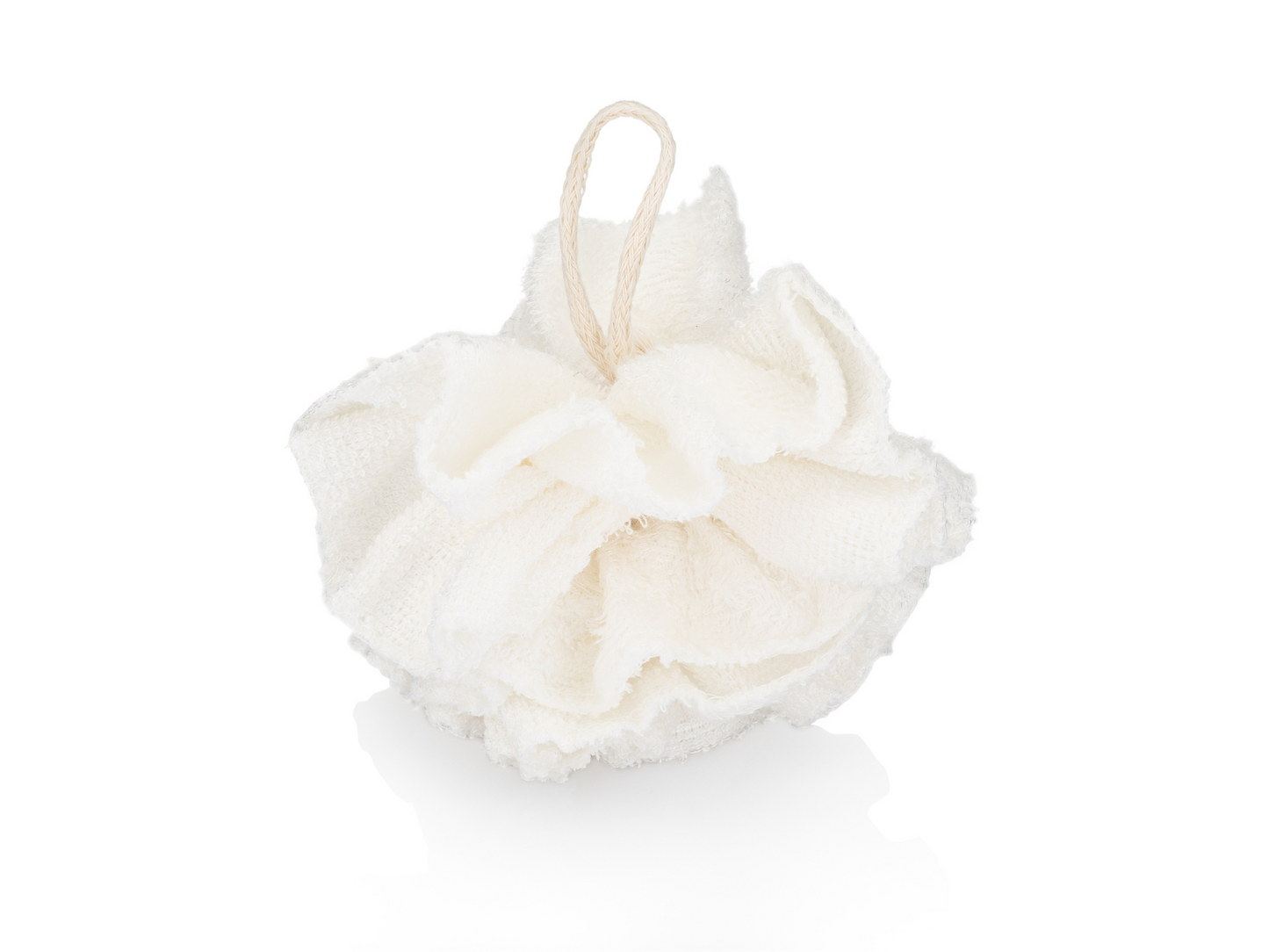Bamboo Loofah Pouf